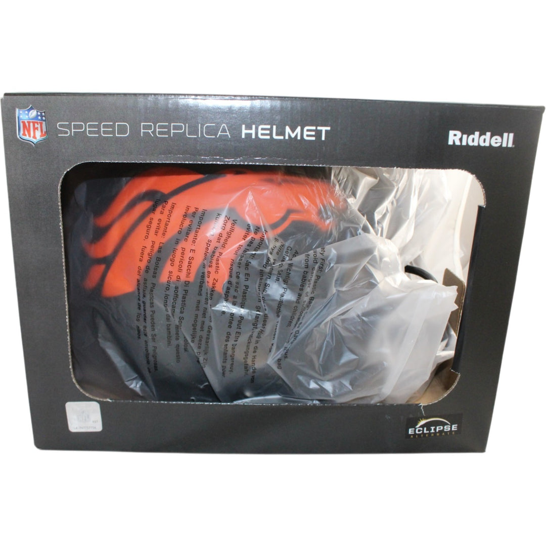 John Elway Autographed Denver Broncos F/S Eclipse Helmet Beckett Witness 55191