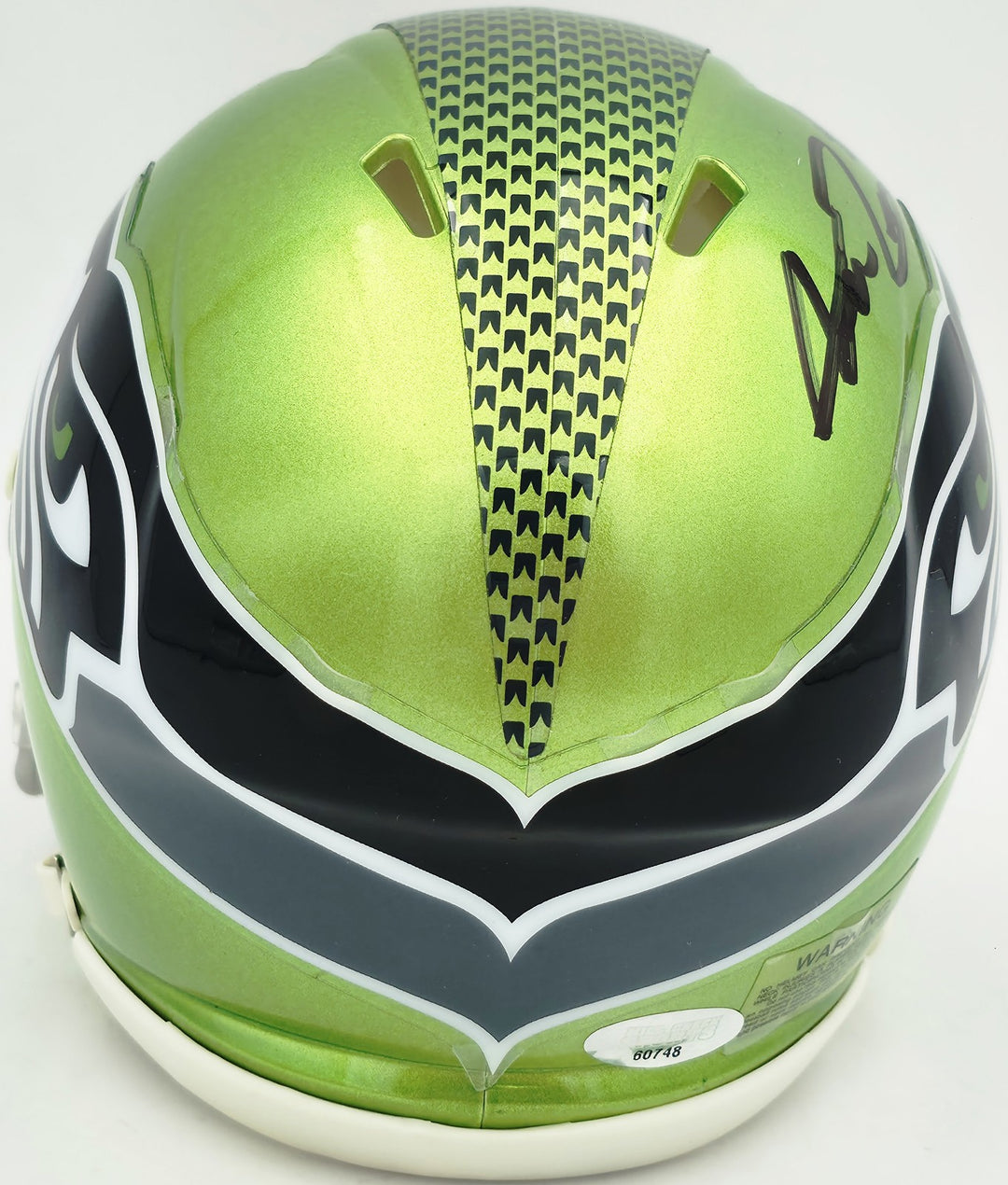 Abraham Abe Lucas Signed Seattle Seahawks Flash Green Speed Mini Helmet MCS Holo