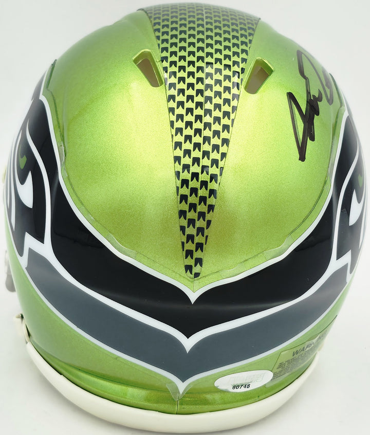 Abraham Abe Lucas Signed Seattle Seahawks Flash Green Speed Mini Helmet MCS Holo