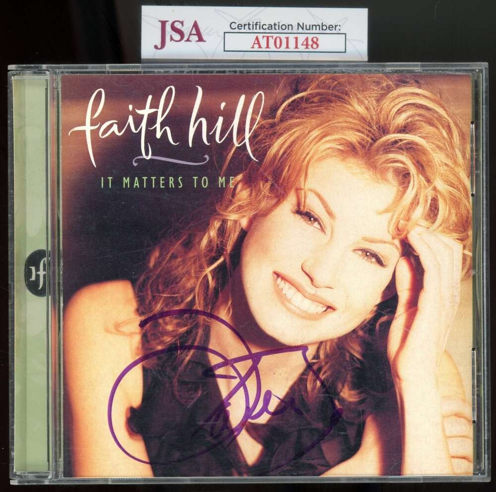 Faith Hill JSA Coa Signed It Matters To Me CD Autograph