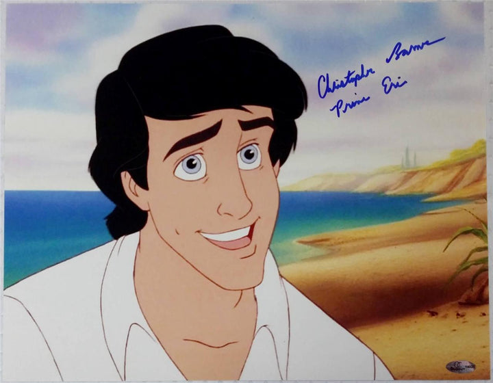 CHRISTOPHER BARNES signed PRINCE ERIC Disney's Little Mermaid 11x14 Photo OC COA