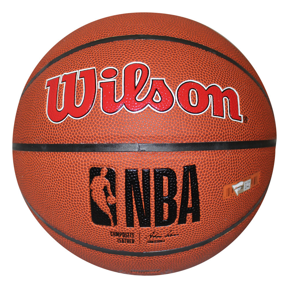 Lonzo Ball Autographed/Signed Wilson Chicago Bulls Basketball FAN 36116