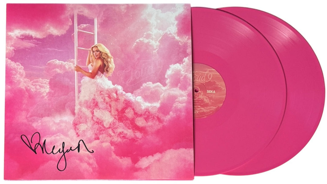 Megan Moroney signed 2026 Cloud 9 Album Cover Double Pink LP/Vinyl Framed - COA