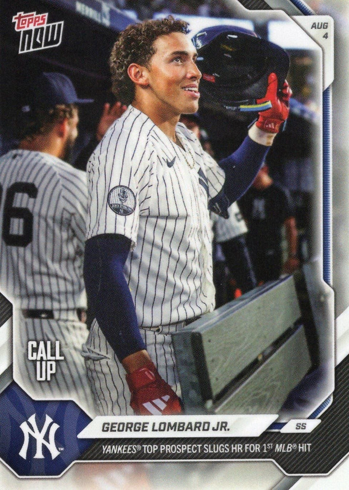 2026 Topps Now George Lombard Jr #521SP New York Yankees RC Baseball Card
