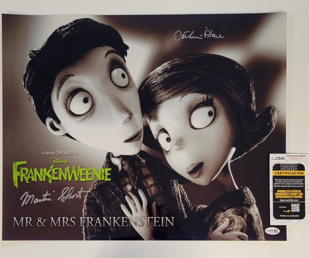 Catherine O'Hara & Martin Short signed Frankenweenie 16x20 Photo autograph JSA