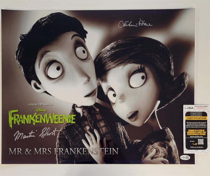 Catherine O'Hara & Martin Short signed Frankenweenie 16x20 Photo autograph JSA
