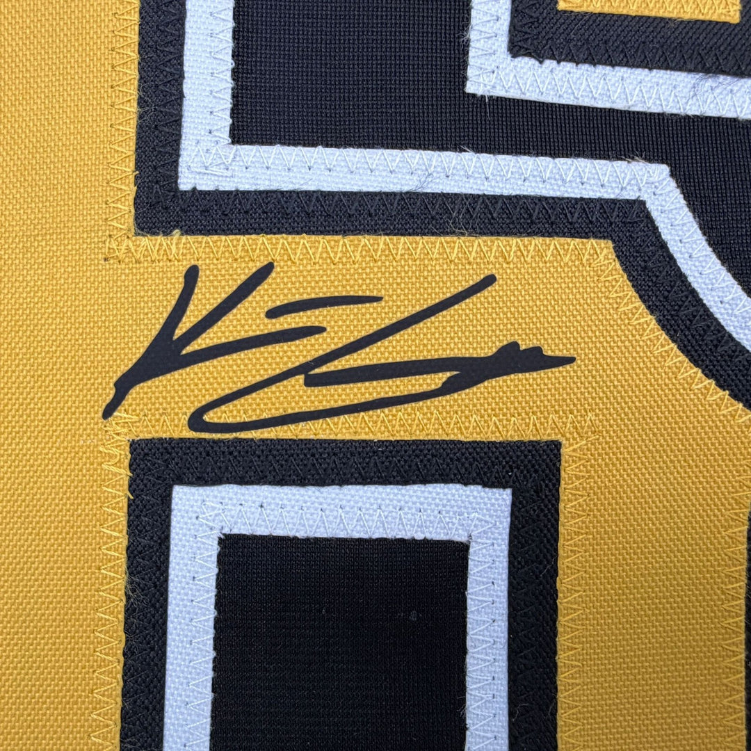 Facsimile Autographed Konnor Griffin Pittsburgh Black Reprint Jersey Men's XL