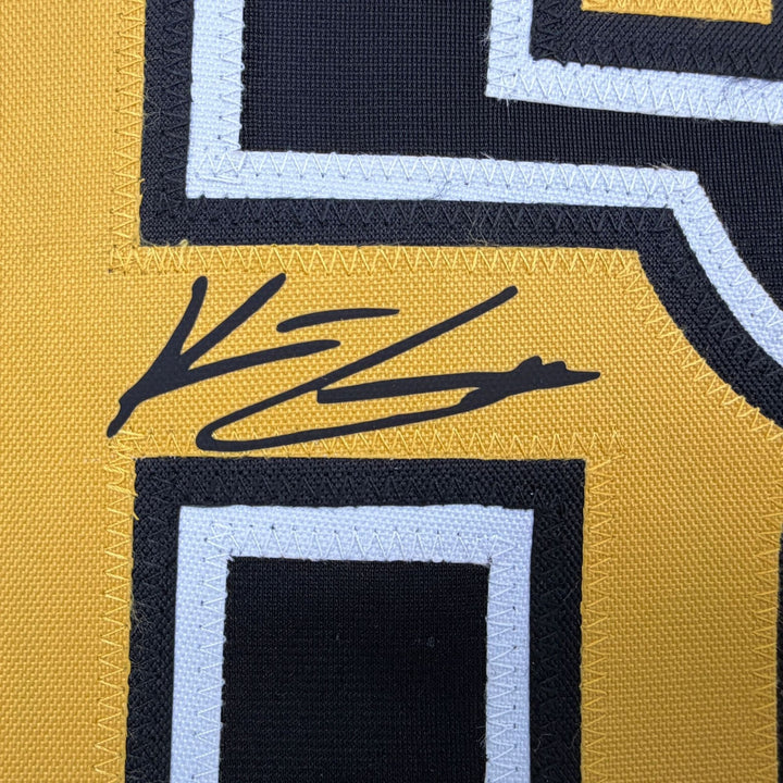Facsimile Autographed Konnor Griffin Pittsburgh Black Reprint Jersey Men's XL