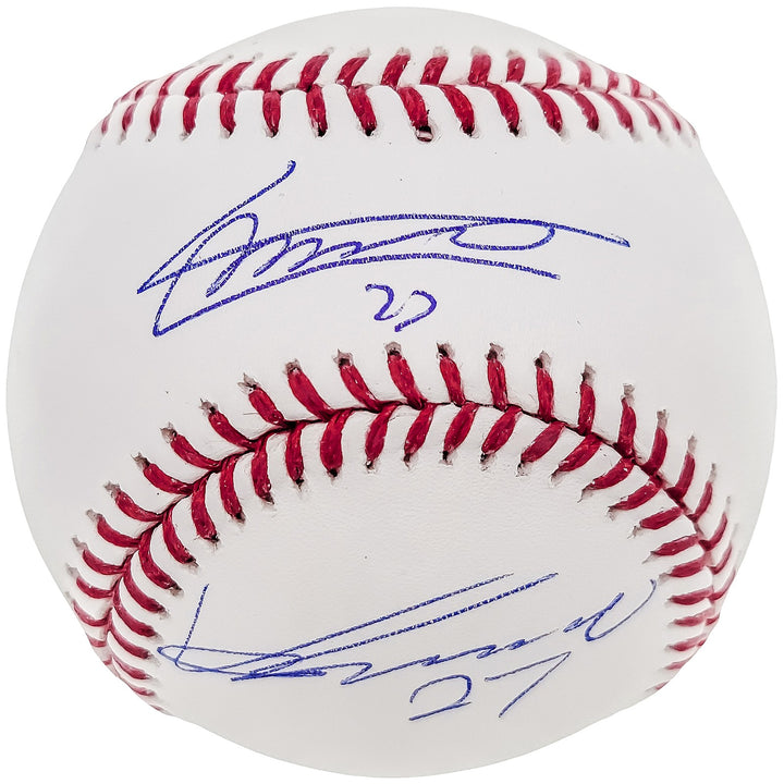 Vladimir Guerrero Jr. & Vladimir Guerrero Sr. Signed MLB Baseball JSA