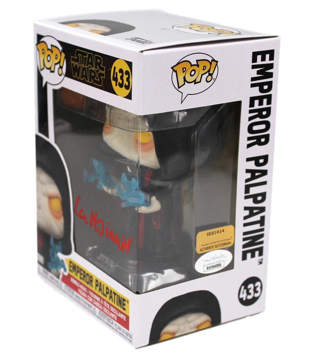 Ian McDiarmid Autographed Funko Pop Star Wars Emperor Palpatine 433 JSA IGM COA