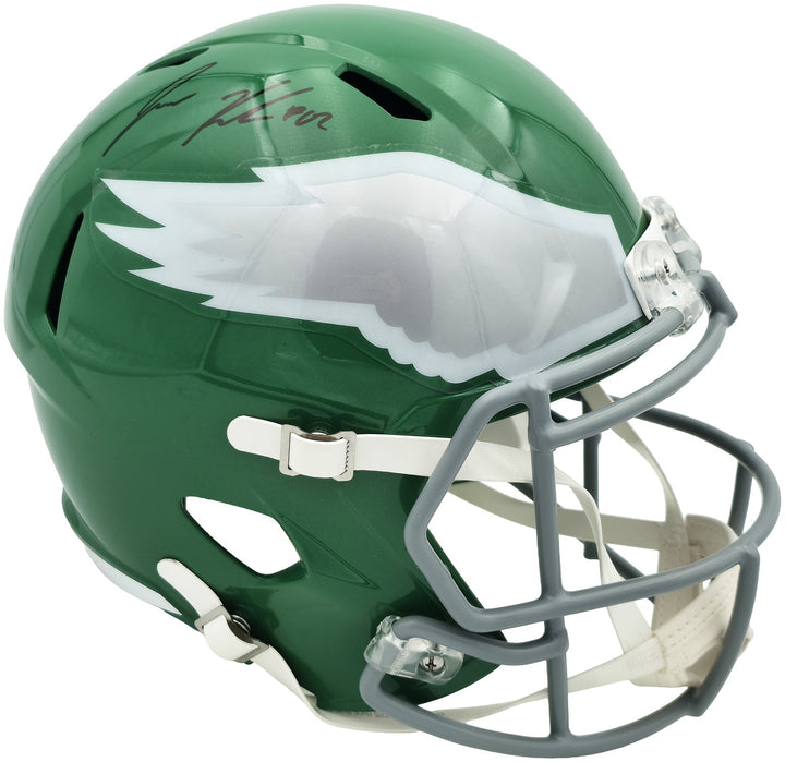 Jason Kelce Auto Eagles Kelly Green 2023 Alternate Full Sz Speed Rep Helmet