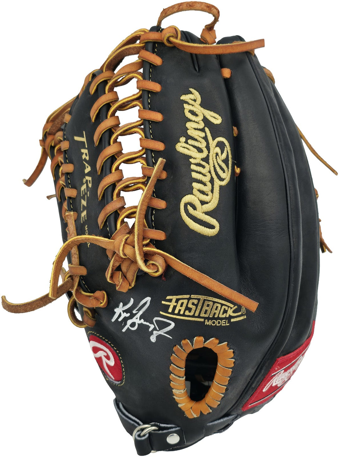 Ken Griffey Jr. Auto Black Rawlings Sig Model Fielding Glove Mariners Beckett