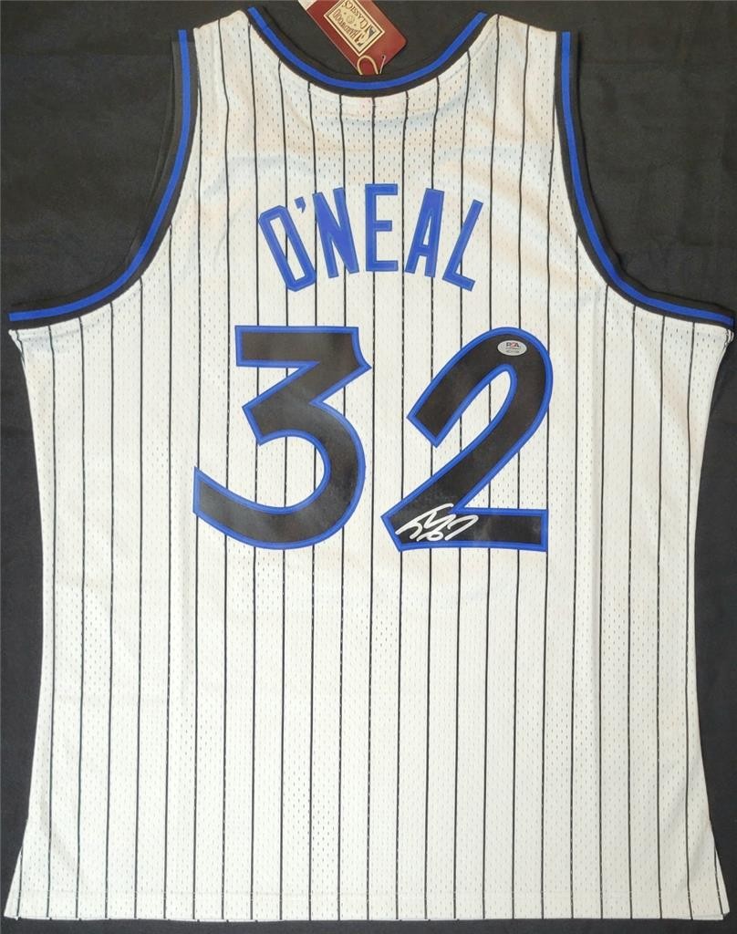 Shaquille O'Neal Shaq signed Mitchell & Ness 1993-94 Magic Jersey autograph PSA
