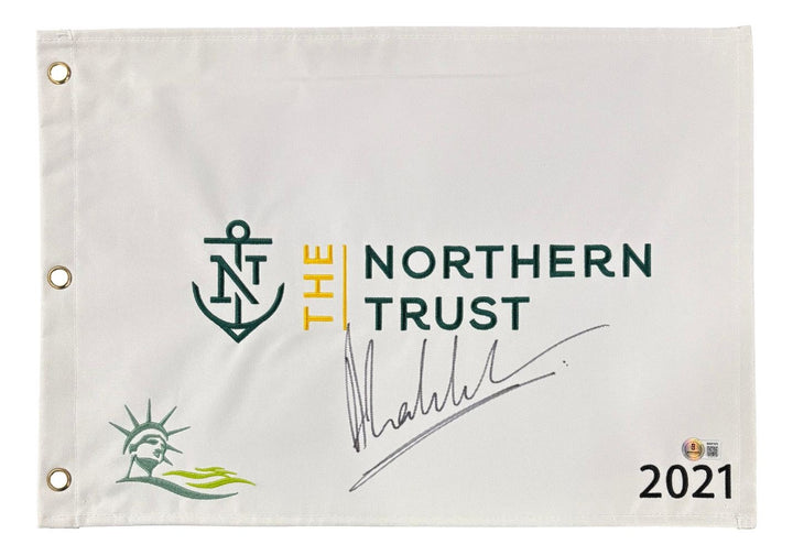 Anirban Lahiri Signed 2021 The Northern Trust Golf Flag BAS