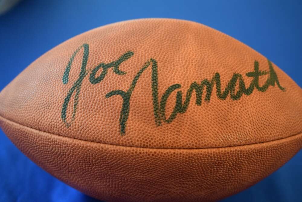 Joe Namath JSA Coa Autograph Official NFL Signed Football
