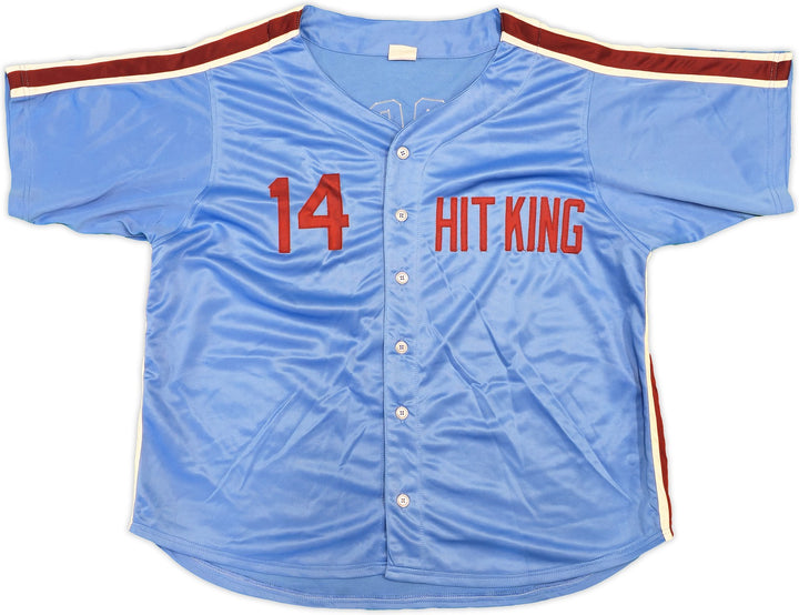 Philadelphia Phillies Pete Rose Auto Signed Blue & Red Baseball Jersey PR Holo