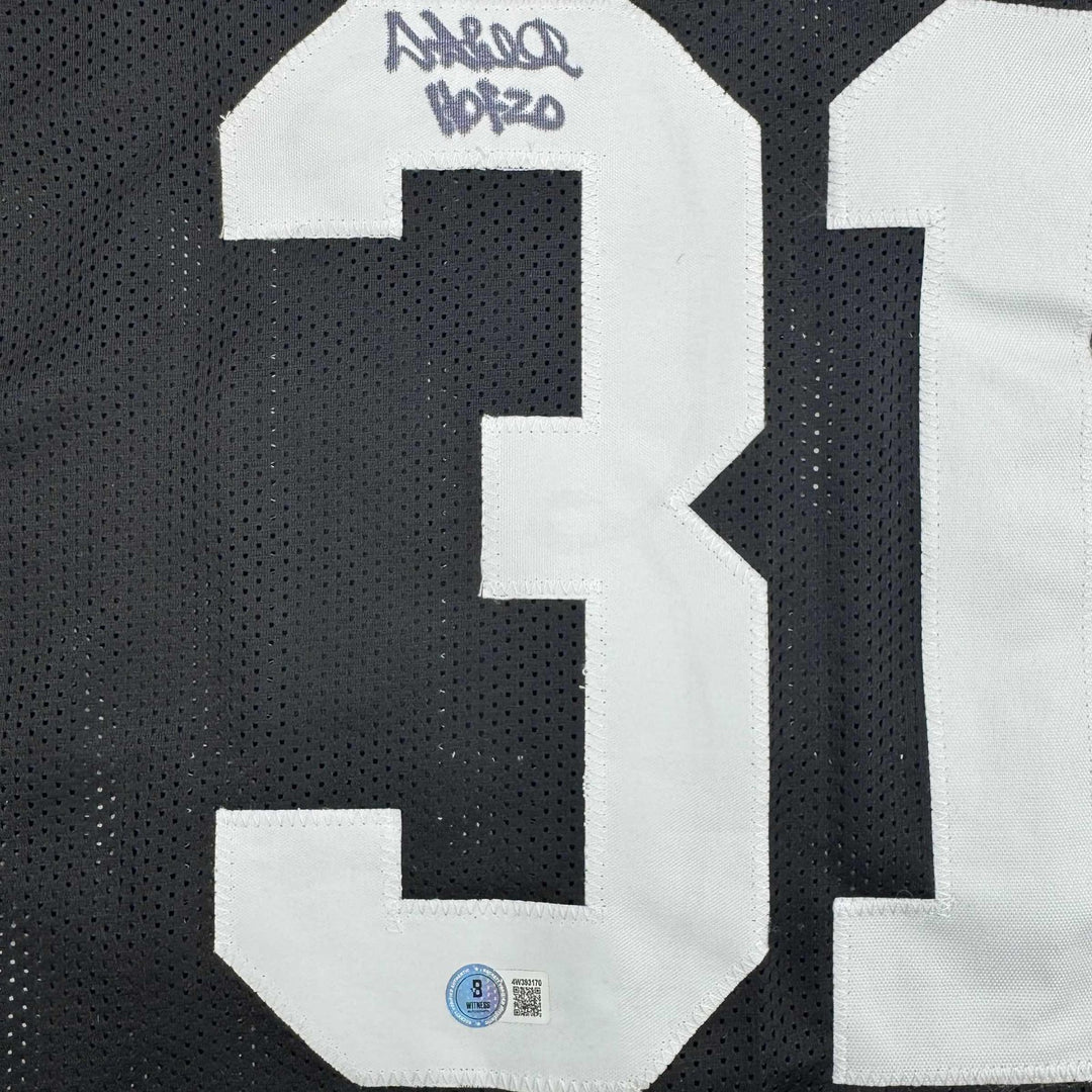 Autographed/Signed DONNIE SHELL Pittsburgh Black Football Jersey JSA COA
