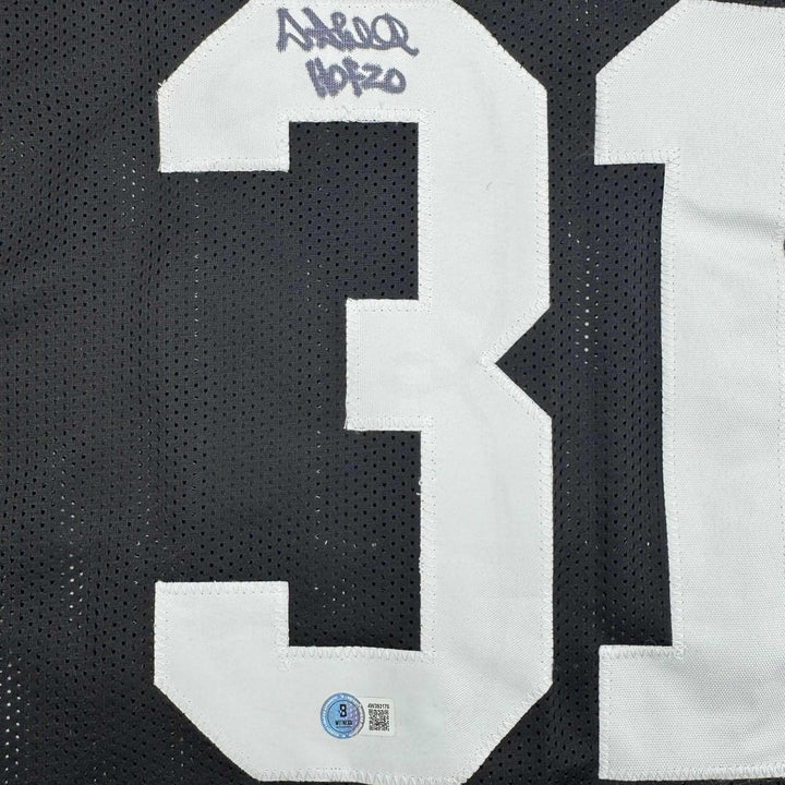 Autographed/Signed DONNIE SHELL Pittsburgh Black Football Jersey JSA COA