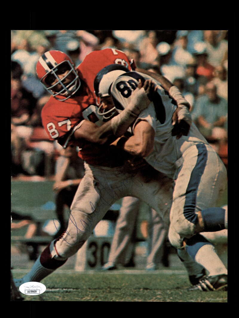 Claude Humphrey JSA Autograph 8x10 Signed Vintage Photo 60`s Falcons