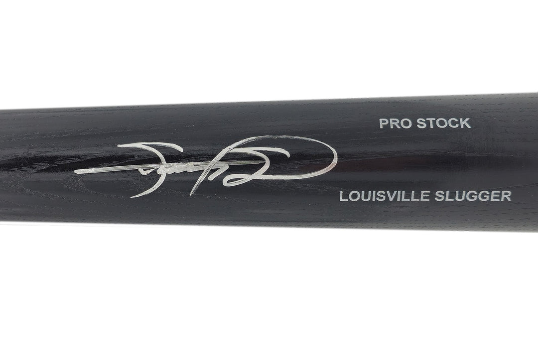 Sammy Sosa Signed Black L Slugger Pro Stock Baseball Bat Cubs Beckett Witness
