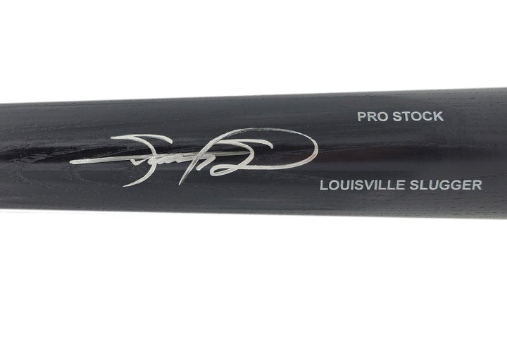 Sammy Sosa Signed Black L Slugger Pro Stock Baseball Bat Cubs Beckett Witness