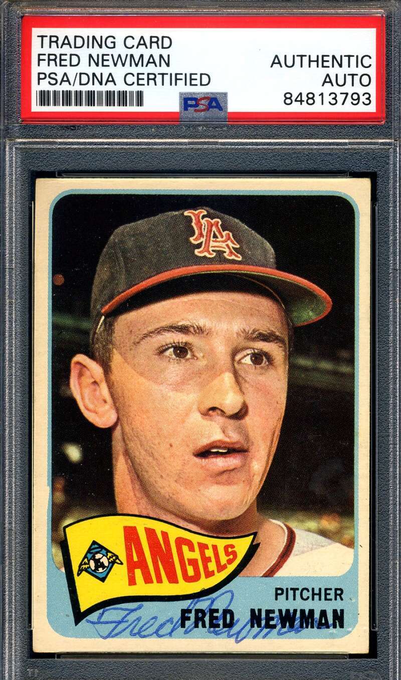 Fred Newman PSA DNA Signed 1965 Topps  Autograph