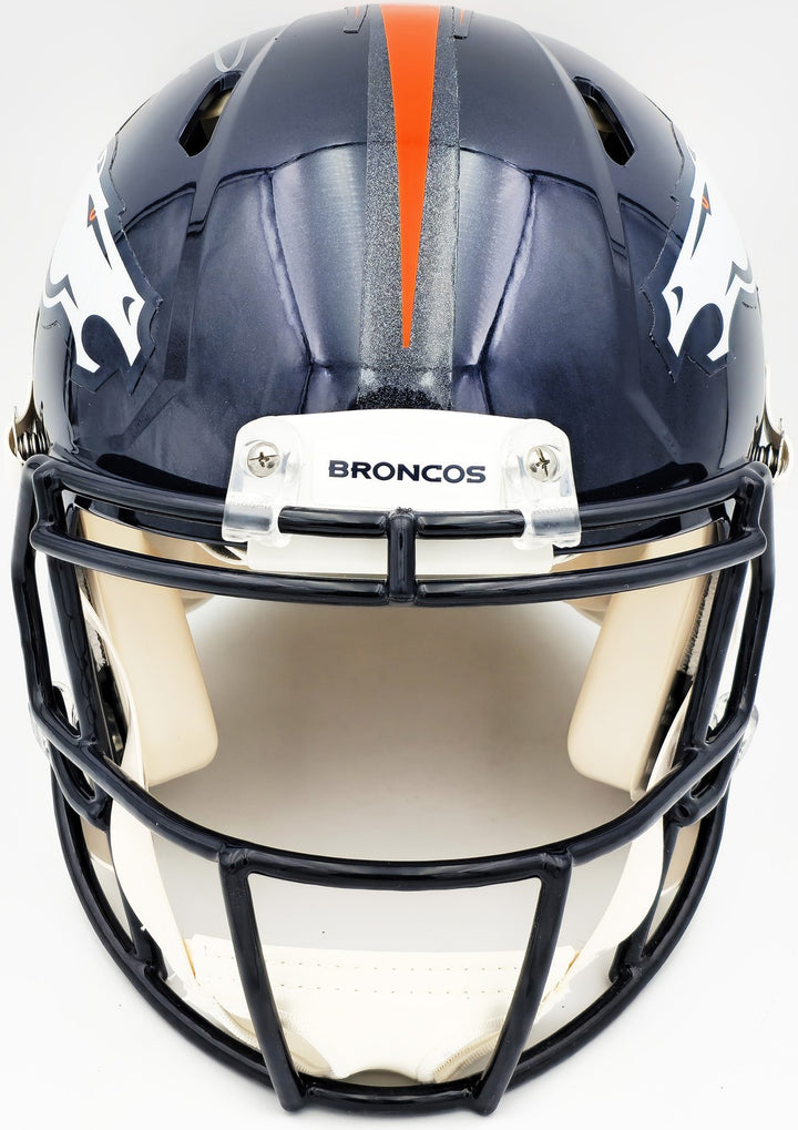 Russell Wilson Auto Broncos Blue Full Size Authentic Speed Helmet Fanatics Holo