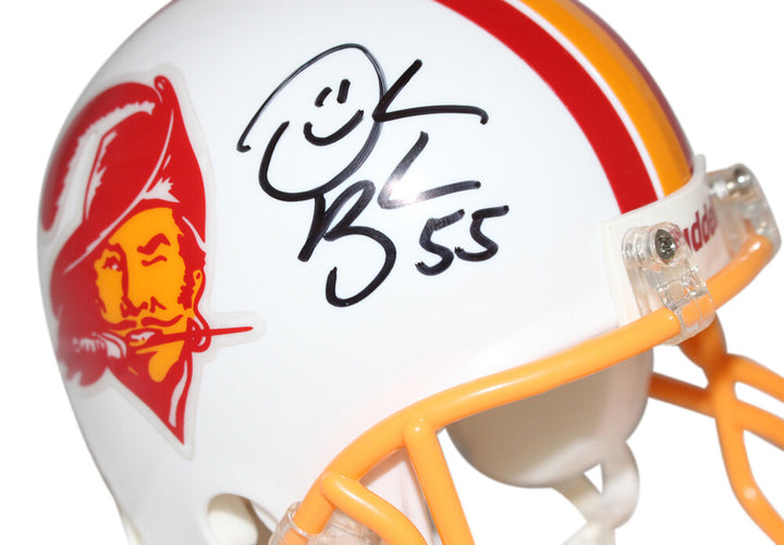 Derrick Brooks Signed Tampa Bay Buccaneers Mini Helmet TB Beckett 40410