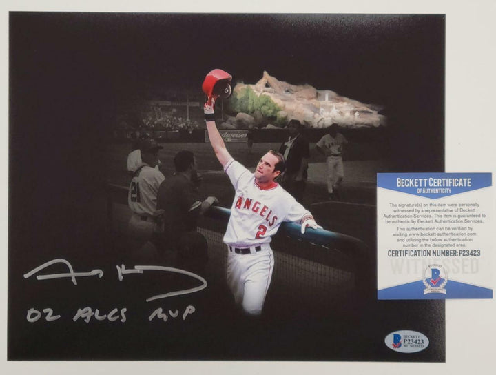 Adam Kennedy Signed 8x10 Photo "02 ALCS MVP" Angels ~ BAS Beckett Witness COA