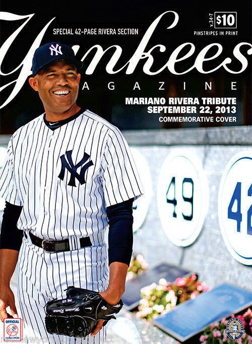 MARIANO RIVERA TRIBUTE DAY NY YANKEES SPECIAL STADIUM PROGRAM SCORECARD MAGAZINE