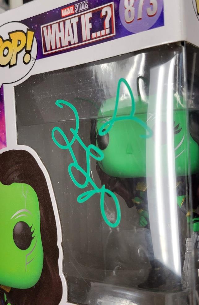 Zoe Saldana signed Gamora Funko Pop Marvel Guardians (A) Beckett BAS Holo
