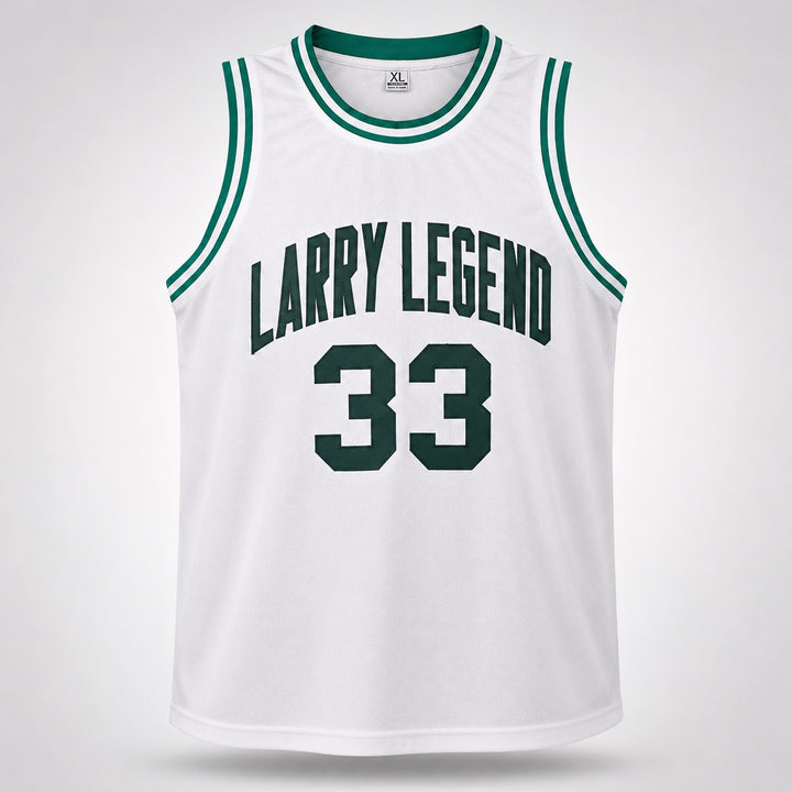Boston Celtics Larry Bird Signed White Jersey Beckett BAS QR