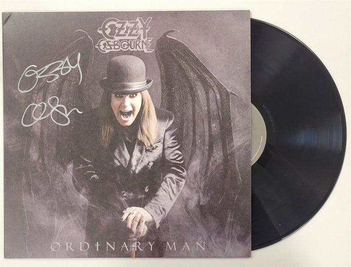 Ozzy Osbourne signed "Ordinary Man" Vinyl Cover LP autograph ~ SWAU Hologram