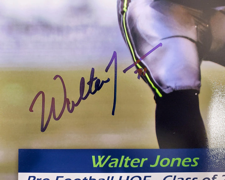 Walter Jones Signed Framed 16x20 Photo Seattle Seahawks MCS Holo