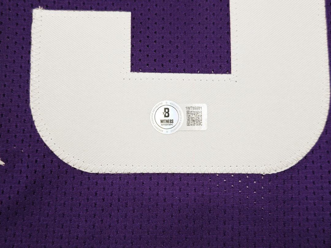 Minnesota Vikings Aaron Jones Signed Purple Jersey Beckett Witness