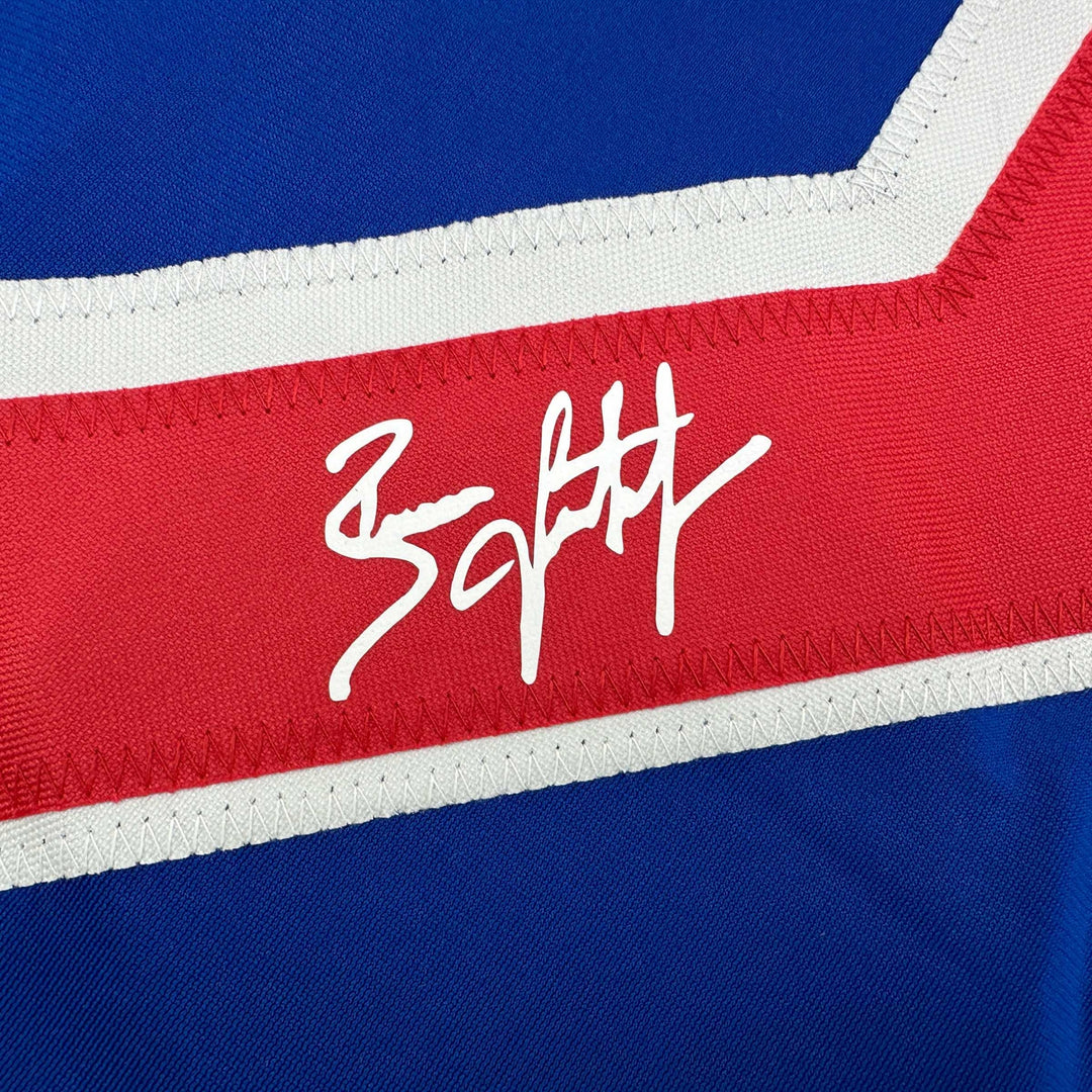 Facsimile Autographed Brian Leetch New York Blue Reprint Jersey Size Men's XL
