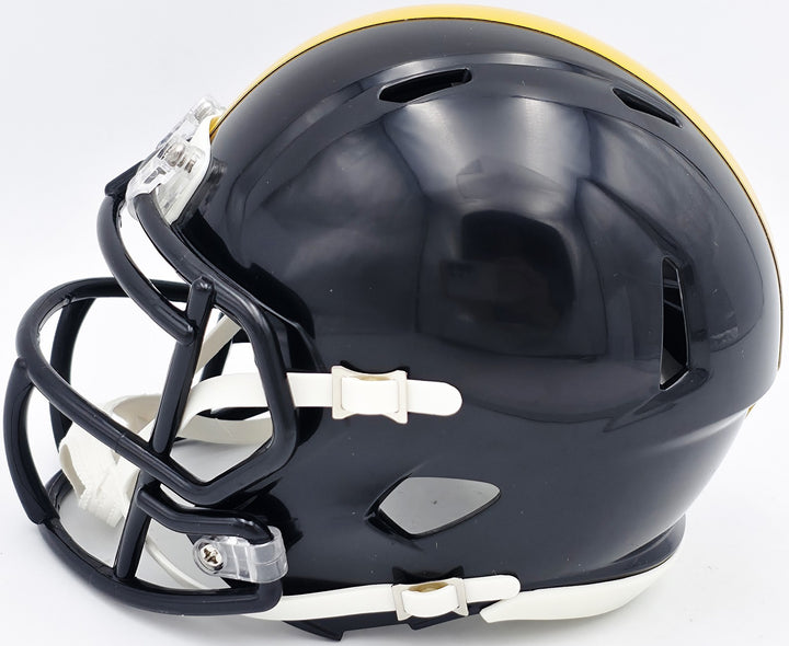 James Harrison Signed Pittsburgh Steelers Black Speed Mini Helmet Beckett Wit