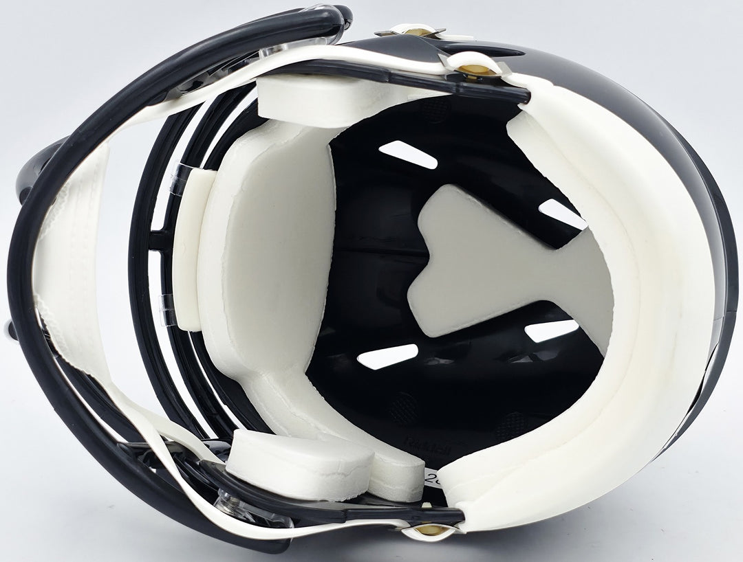 DeSean Jackson Signed Eagles 2022 Alternate Black Speed Mini Helmet Beckett Wit