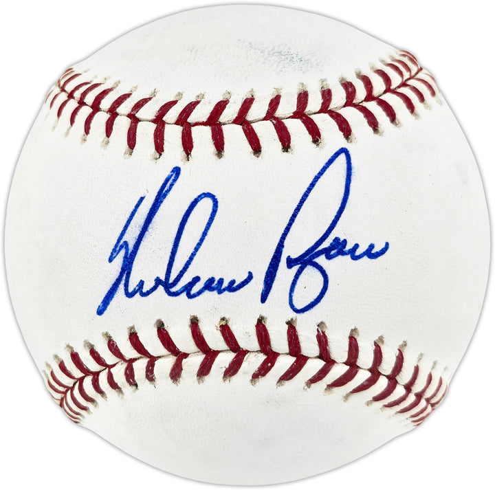 Nolan Ryan Autographed Signed MLB Baseball Rangers, Angels (Smudged) Beckett