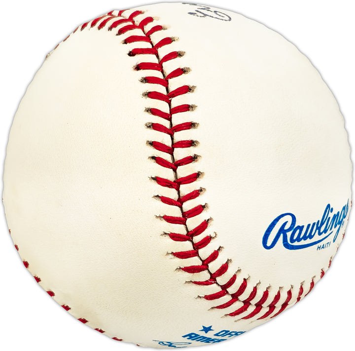 Ewald Lefty Pyle Autographed AL Baseball Browns, Braves Beckett QR #BL93641