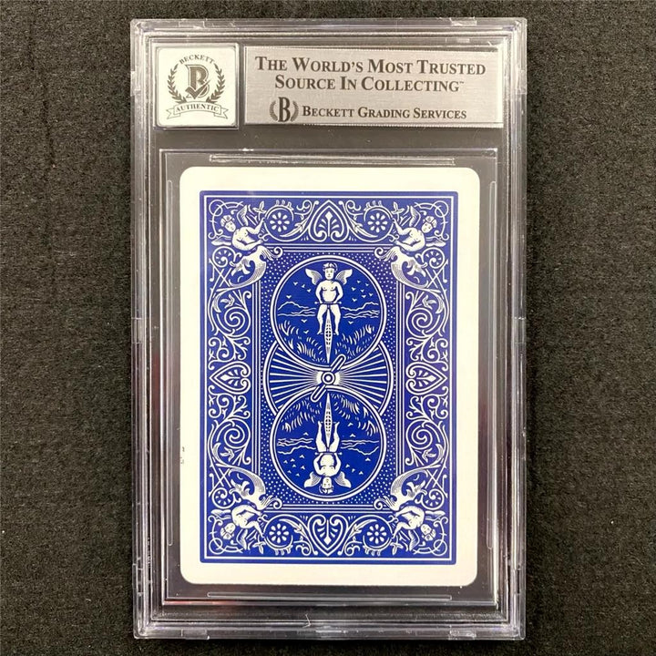 Phil Laak signed 7 of Hearts Playing Card Poker WSOP ~ Beckett BAS 10 Auto