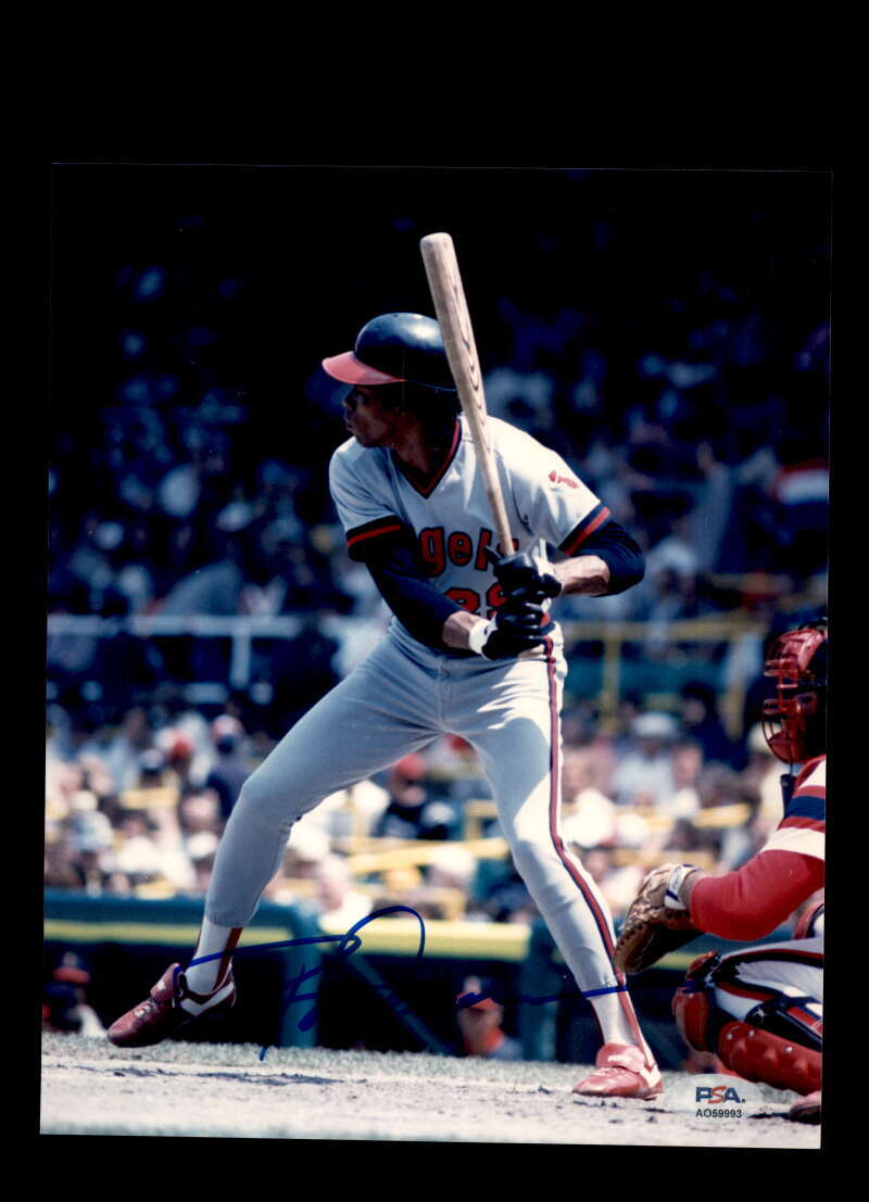 Rod Carew PSA DNA Signed 8x10 Photo Autograph Angels