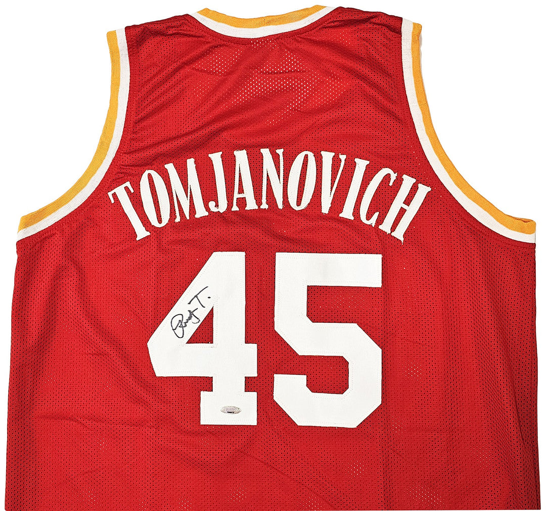 Houston Rockets Rudy Tomjanovich Autographed Signed Red Jersey TriStar Holo