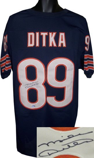 Mike Ditka signed Navy TB Custom Stitched Pro Style Jersey- JSA Witnessed Holo