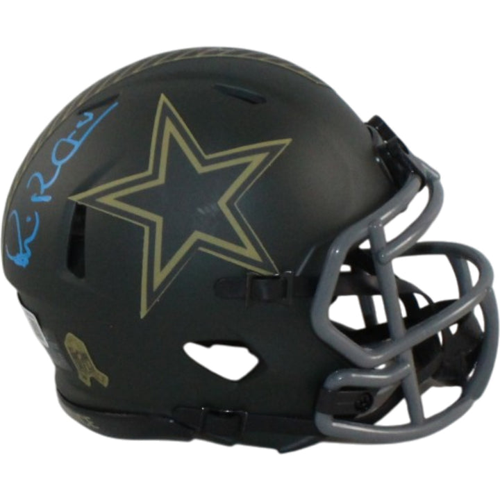 Michael Irvin Autographed Dallas Cowboys 25 STS Mini Helmet Beckett 56400