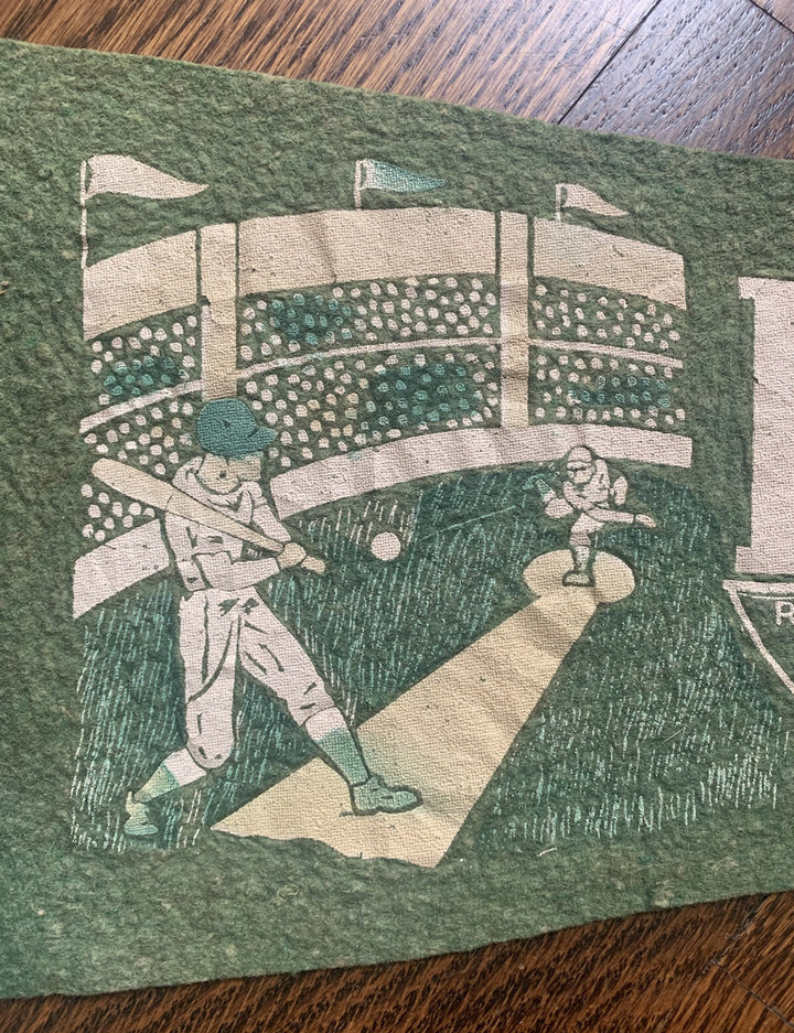 1951 Brooklyn Dodgers Team Name Vintage Pennant Baseball 8x26 Jackie Robinson