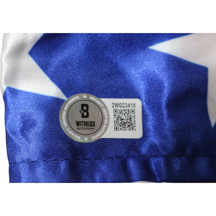 Michael B Jordan Autographed/Signed Creed USA Boxing Trunks Beckett 48146