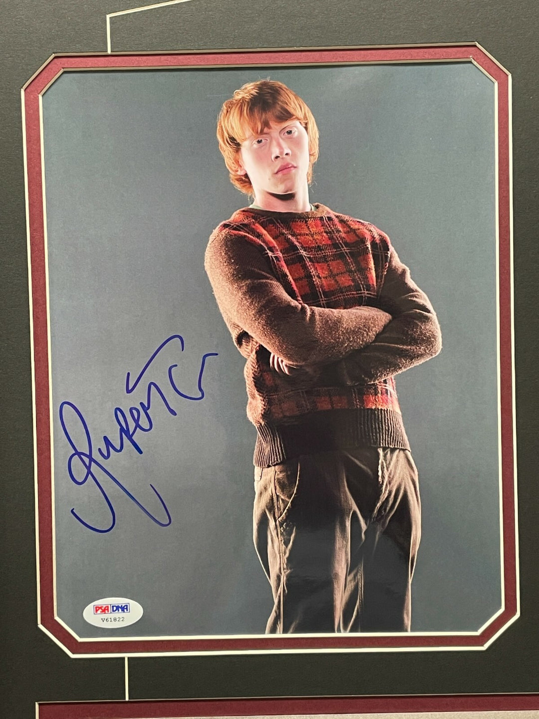 Rupert Grint Signed Harry Potter Car Framed License Plate 8x10 Photo PSA COA Ron