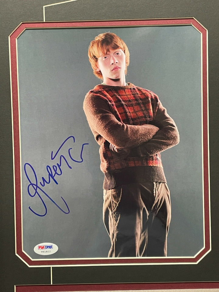 Rupert Grint Signed Harry Potter Car Framed License Plate 8x10 Photo PSA COA Ron