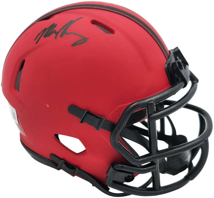 Mike Singletary Signed 49ers Rave Red Speed Mini Helmet Beckett Witness